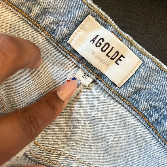 (26) AGOLDE Hilla longline denim skirt - Picture 5 of 6